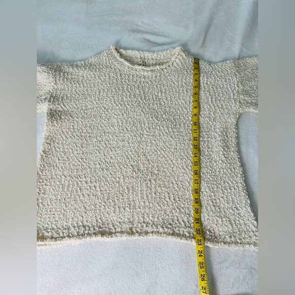 Pol Pullover Oversized Cream Knit Sweater Size Small - Picture 5 of 10